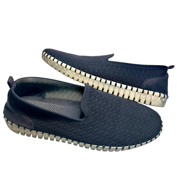 Skechers Sepulveda Blvd Memory Foam Navy Blue Slip On Sneakers Sz 10 - Picture 1 of 13